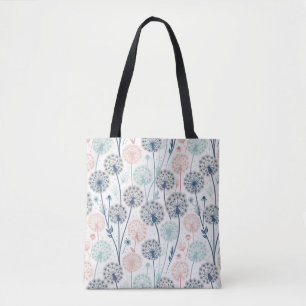 Pastel Dandelion Dreams – Whimsical Floral Tote Bag