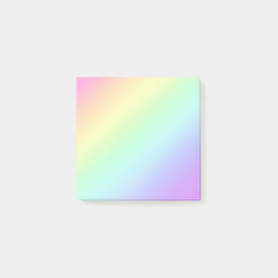 Pastel Diagonal Rainbow Gradient Post-it Notes