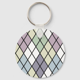 Pastel Diamonds Argyle Key Ring