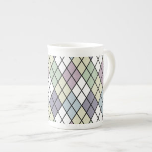 Pastel Diamonds Bone China Mug