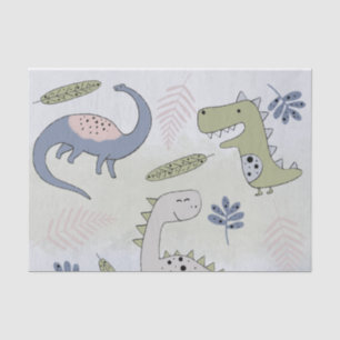 Pastel Dinosaur   Tissue Paper