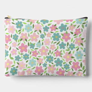Pastel Ditsy Floral Shabby Chic Coquette Accessory Pouch