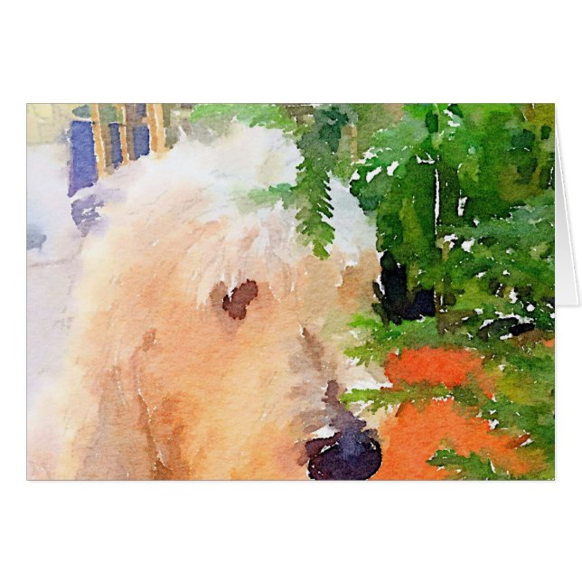 Pastel dog card (Front Horizontal)