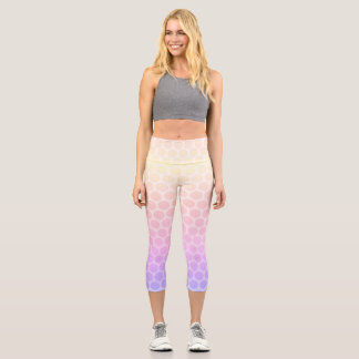 Pastel dots capri leggings