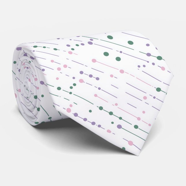 Pastel dots tie (Rolled)