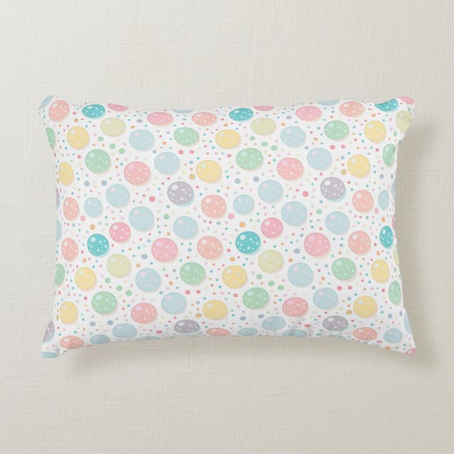Pastel Dots Un-perfect Pattern Decorative Cushion (Front)