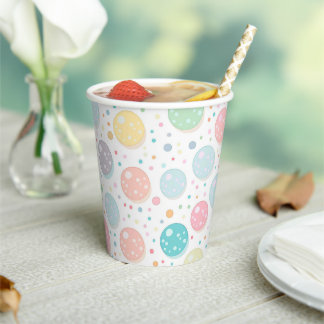 Pastel Dots Un-perfect Pattern Paper Cups
