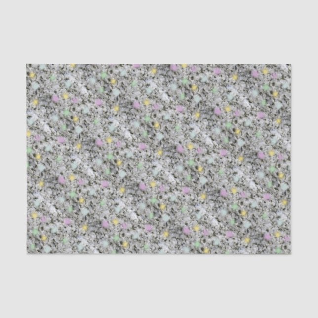 Pastel Dotted White Granite Tissue Paper (Front)