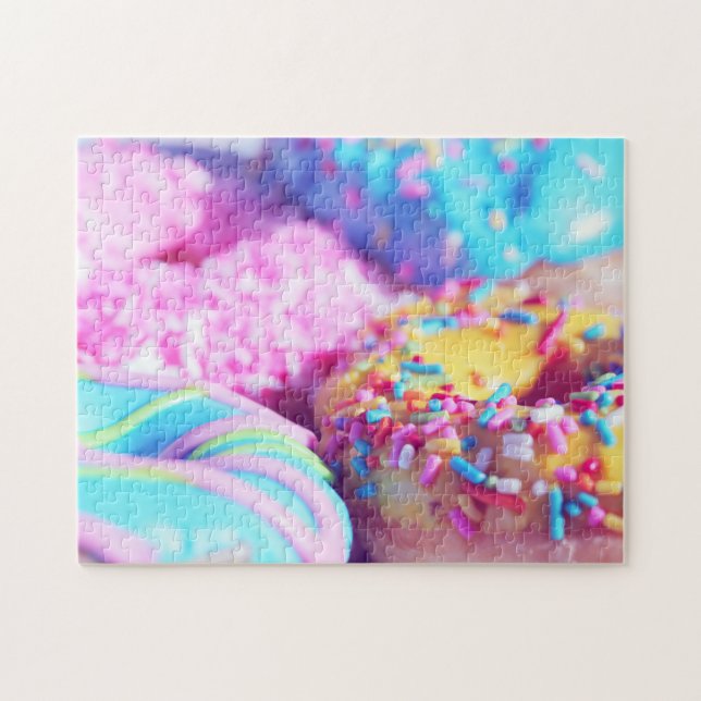 Pastel Doughnut Photography Complex Jigsaw Puzzle (Horizontal)