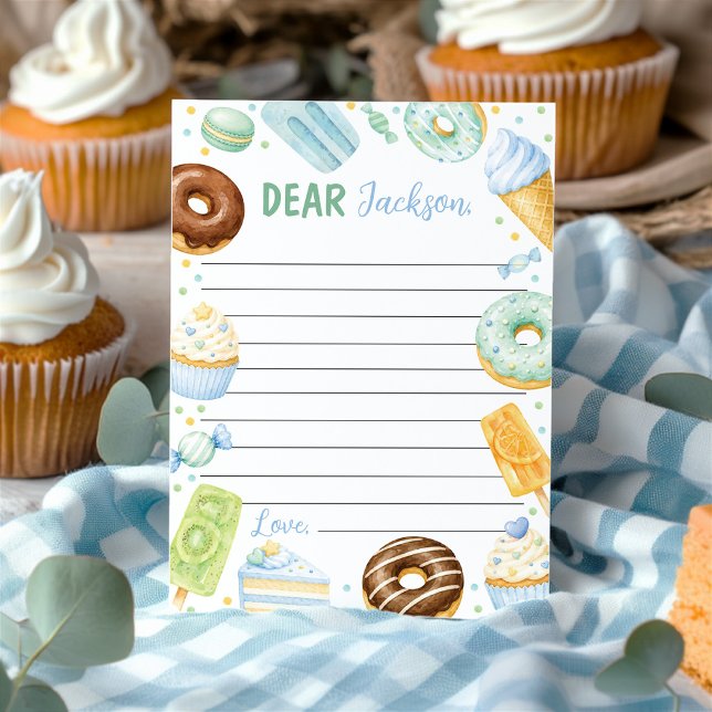 Pastel Doughnut Time Capsule Note Message Card (Creator Uploaded)