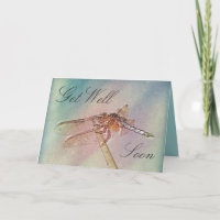 Pastel Dragonfly Get Well
