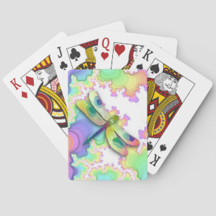 Pastel Dragonfly Playing Cards