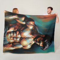 Pastel Drawing Handsome Shirtless Man