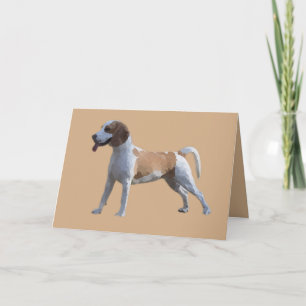 Pastel Drawing Happy Beagle Greeting Card