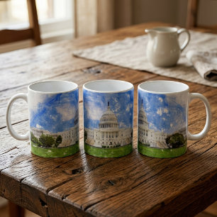 Pastel Drawing of the United States Capitol Coffee Mug