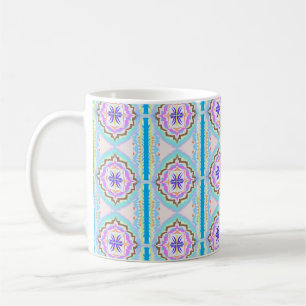 Pastel Dream Boho Geometric Kaleidoscope Coffee Mug