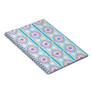 Pastel Dream Boho Geometric Kaleidoscope Notebook