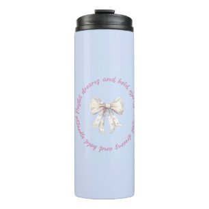 Pastel Dreams and Bold Espresso Aesthetic Therma Thermal Tumbler