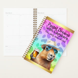 Pastel Dreams with Capybara: Your Daily Dose Planner