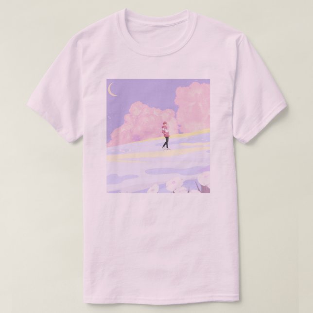 Pastel Dreamscape Walker T-Shirt (Design Front)