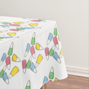 Pastel Easter Basket Candy Corn Candycorn Candies Tablecloth