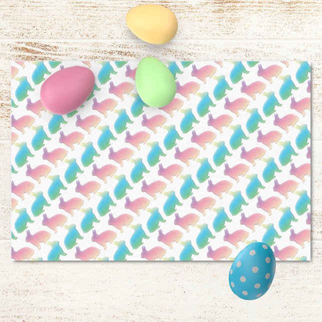 Pastel Easter Bunnies Tissue Paper (Creator Uploaded)