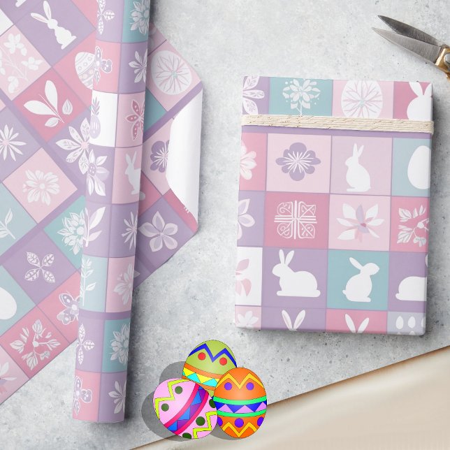 Pastel Easter Bunny Cute Giftwrap Wrapping Paper (Creator Uploaded)
