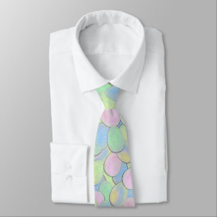Pastel Easter Egg Pattern Tie