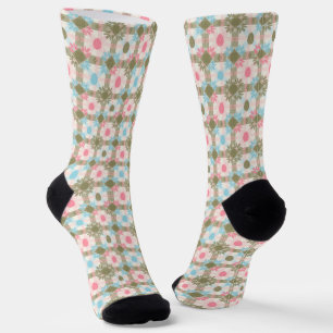 Pastel Easter Egg Seamless Pattern Socks