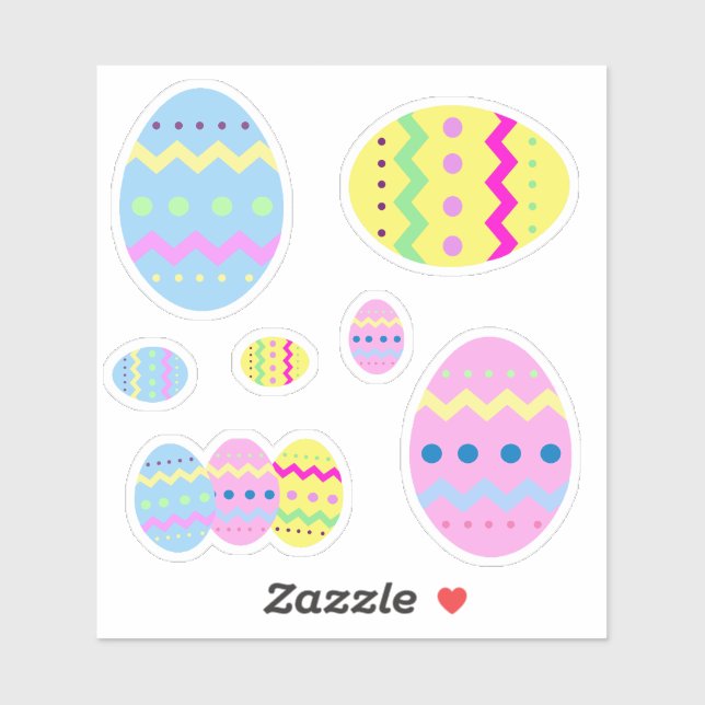 Pastel Easter Eggs  (Sheet)
