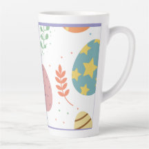 Pastel Easter Eggs & Bunny Mug
