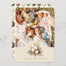 Pastel Easter Eggs Design with Photo Personalized