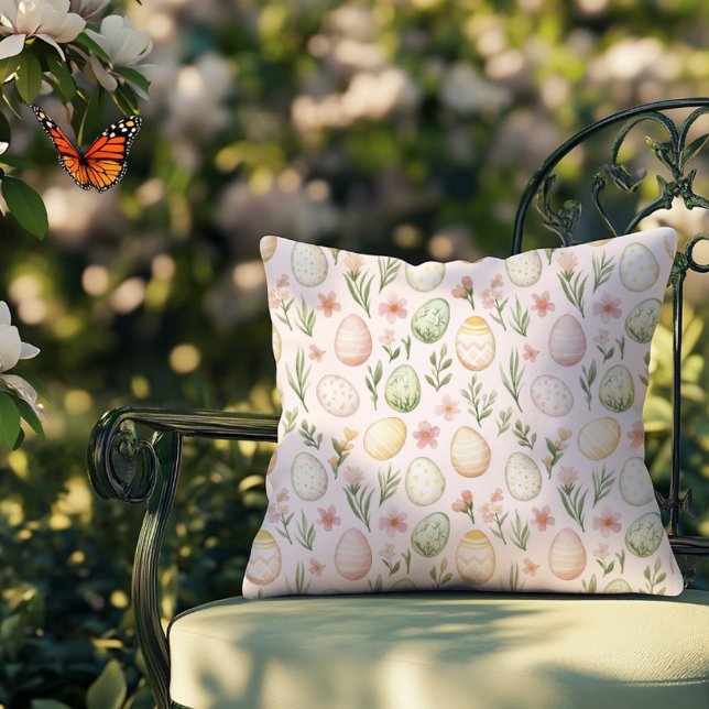 Pastel Easter Eggs Easter Cushion (Creator Uploaded)