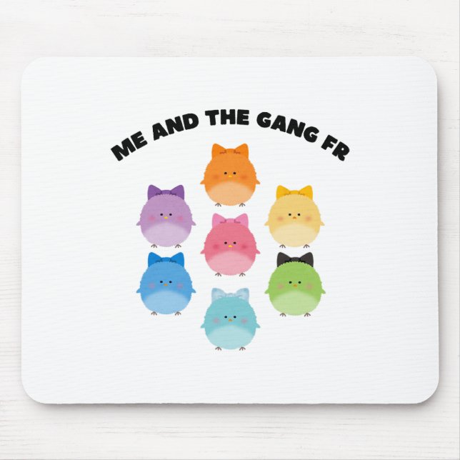 Pastel Easter Funny Homies Meme Cute Ba  Mouse Mat (Front)