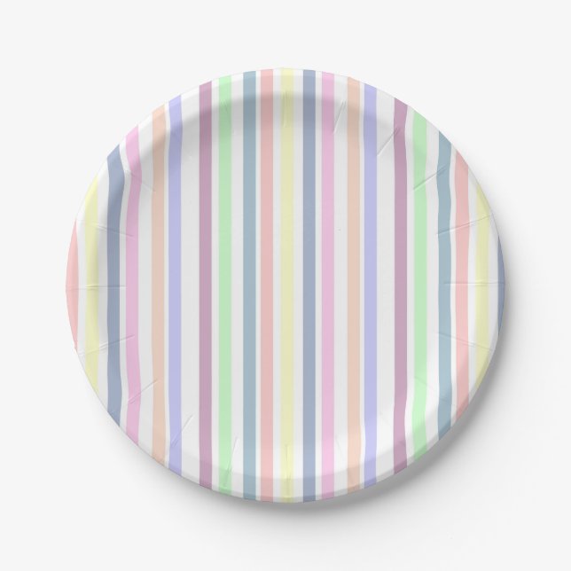 Pastel Easter Paper Plate (Front)
