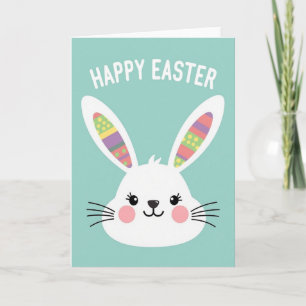 Pastel Easter Rabbit Art Card