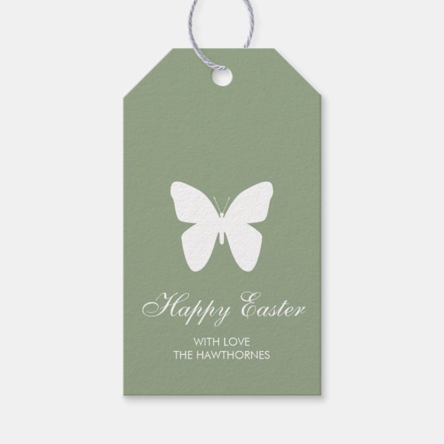 Pastel Elegant Easter Gift Tags (Front)
