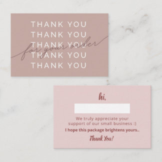 Pastel Elegant & Minimalist Modern Thank You Card