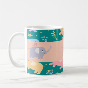 Pastel Elephant Mug