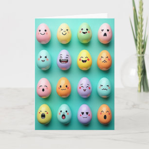 Pastel Faces Fun Friend Card