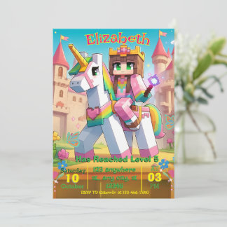 Pastel Fairy Birthday Party Invitation