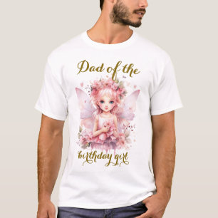 Pastel Fairy floral garden tea party birthday Dad T-Shirt