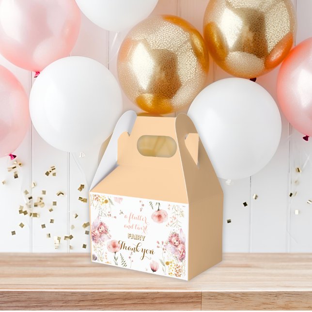 Pastel Fairy floral garden tea party birthday Favour Box (Creator Uploaded)