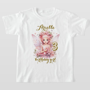 Pastel Fairy floral garden tea party birthday T-Shirt