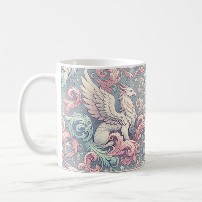 Pastel Fantasy Griffin  Coffee Mug (Left)