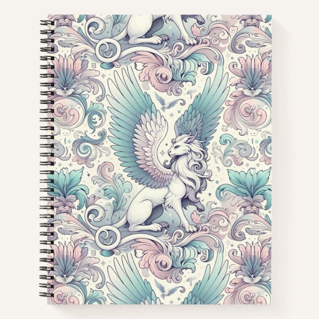 Pastel Fantasy Griffin  Notebook (Front)