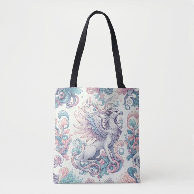Pastel Fantasy Griffin  Tote Bag (Front)