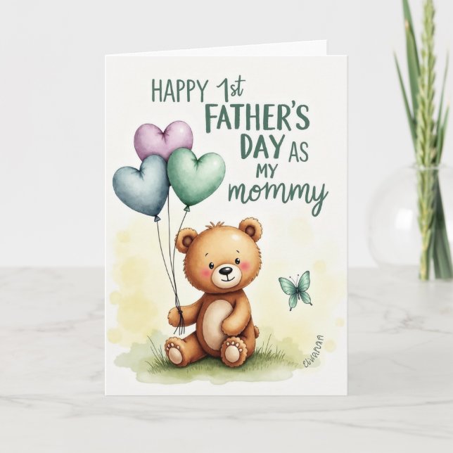 Pastel Fathers Day Design Card (Front)