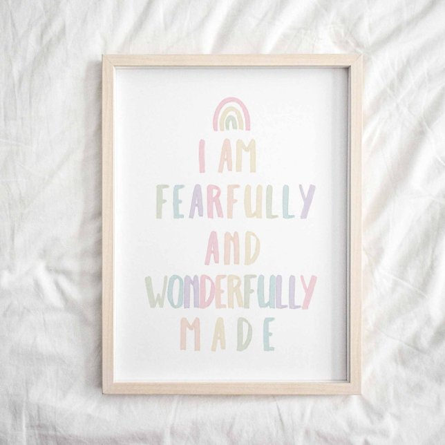 Pastel Fearfully wonderfully made print (Creator Uploaded)