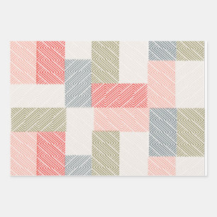 Pastel Fine Stripes Wrapping Paper Sheet